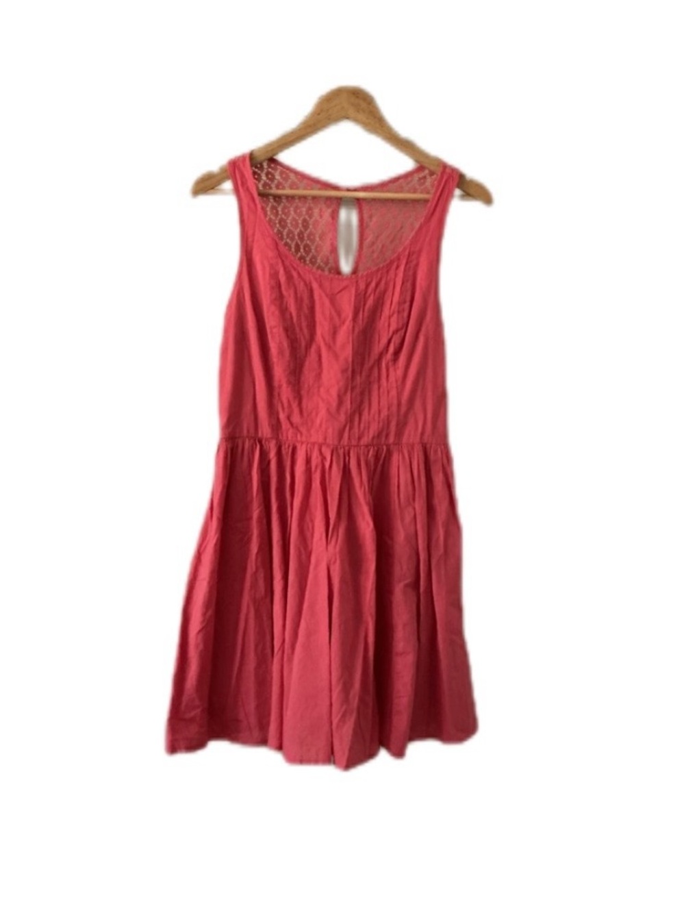 LC Lauren Conrad Coral Sleeveless Fit-and-Flare Dress 8